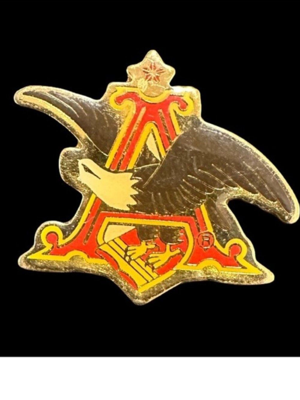 Anheuser-Busch 1994 Enamel Pin Badge Gold-Tone Eagle Logo Collectible 90s